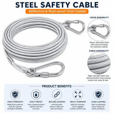 Stainless Steel Clothesline (২প্যাকেট ৩২.৮০ ফুট)