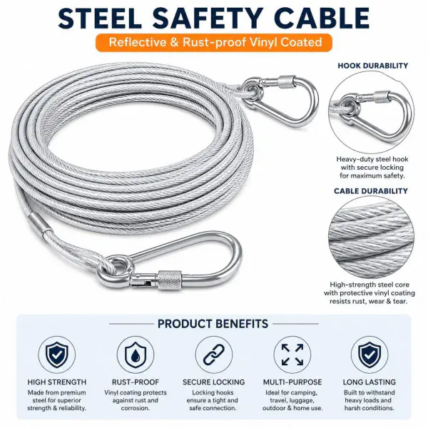 Stainless Steel Clothesline (১প্যাকেট ১৬.৪০ ফুট)