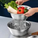 Vegetable Cutter With Drain Basket 3 In 1