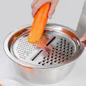 Vegetable Cutter With Drain Basket 3 In 1