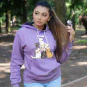 Unique Stylish Hoodie for Girl Seven Cat 