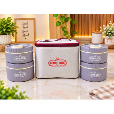 4 Layer Lunch Box Se...