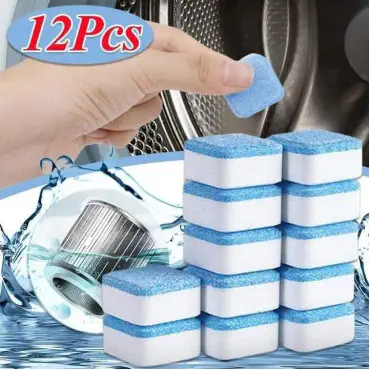 Washing Machine Cleaner Tablets 1 Box (12 pis )