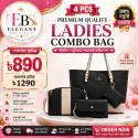👜 4 PCS PREMIUM QUALITY LADIES COMBO BAG 👜