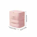( 2 pcs ) 3 Layer Adjastable High Quality Storeg Bag