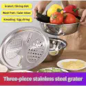 ১ পিস 3 IN 1 VEGETABLE CUTTER WITH DRAIN BASKET