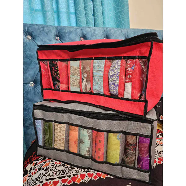 ( 1 পিস ) Transparent Cloth Organizer Box