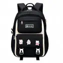 (Black)  Waterproof School Book Bag