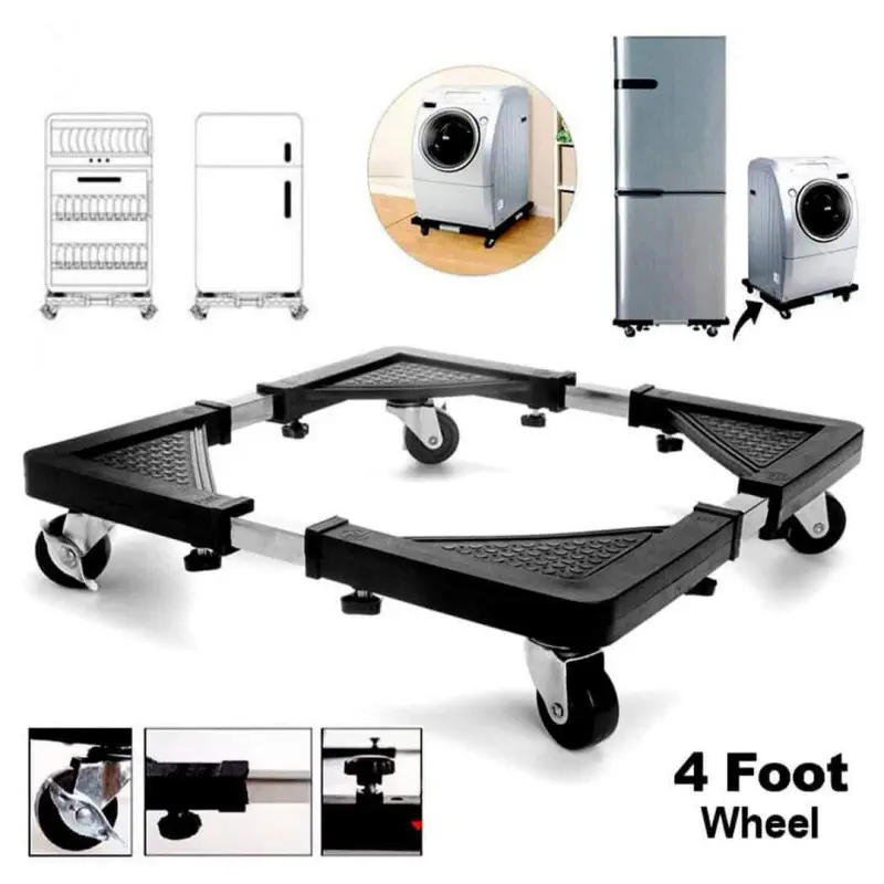 Washing Machine, Refrigerator, Fridge Stand Rack – Adjustable Size for Perfect Fit