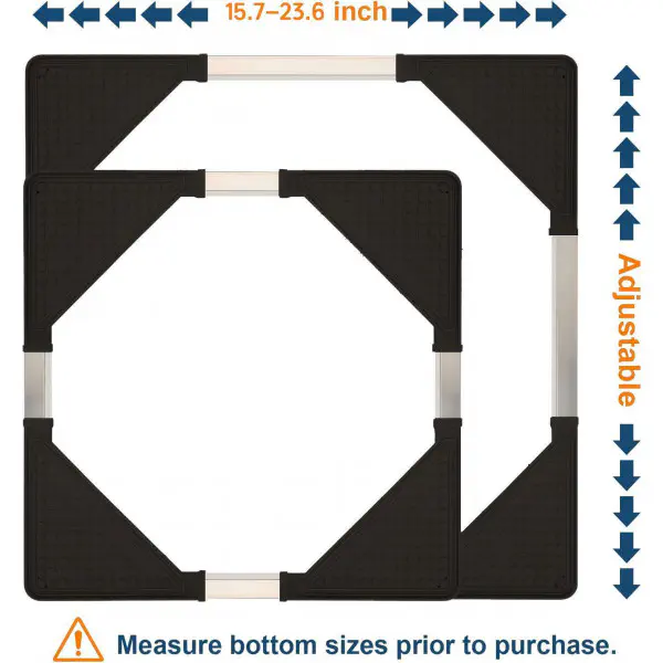 Washing Machine, Refrigerator, Fridge Stand Rack – Adjustable Size for Perfect Fit
