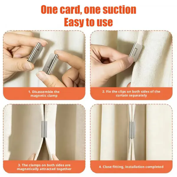 5 pair --Magnetic curtain clips