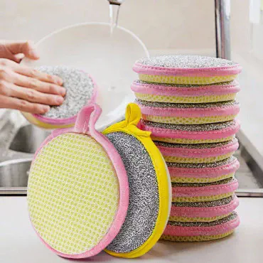 Double-Sided Cleaning Sponge (3 Set - 30 Pcs)