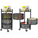3 Layer Round Shape Kitchen Rack ( 360° Rotating )
