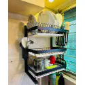 3 Layer Wall Fitting Kitchen Dish Rack