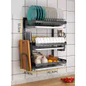 3 Layer Wall Fitting Kitchen Dish Rack