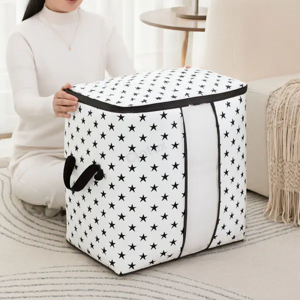 New Star Printed Quilt Storage Bag ( 4 Pcs )
