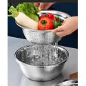 3 In 1 Vegetable Cutter with Drain Basket ( 2 Set )