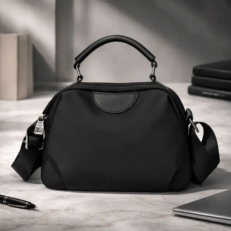 Retro Design New Ladies Portable Bag (Black)