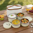 4 Layer Lunch Box Set (4 Pcs + Free Carry Bag)