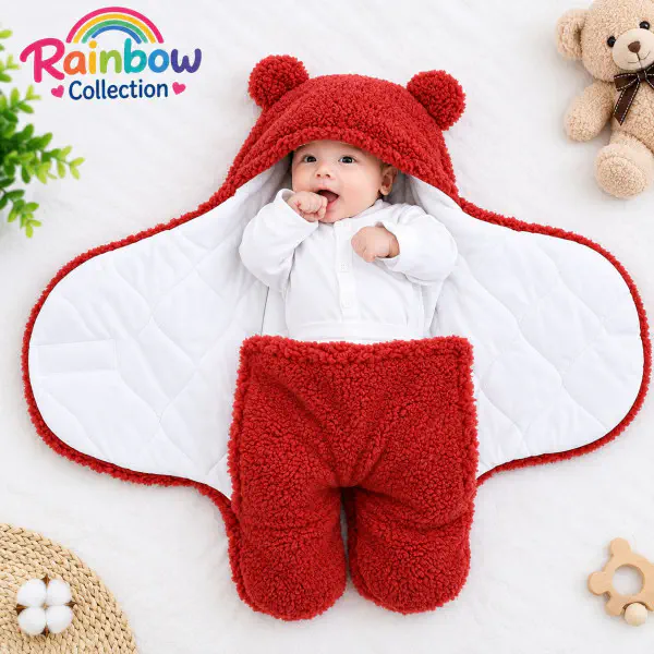 Baby Blanket ( ১ পিস ) সাইজ ০-৭ মাস ---  লাল কালার