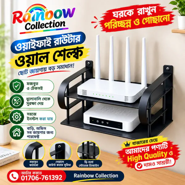  2-layer Router Stand