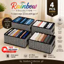 New Printed Cloth Storage Box ( 4 Pcs ) 