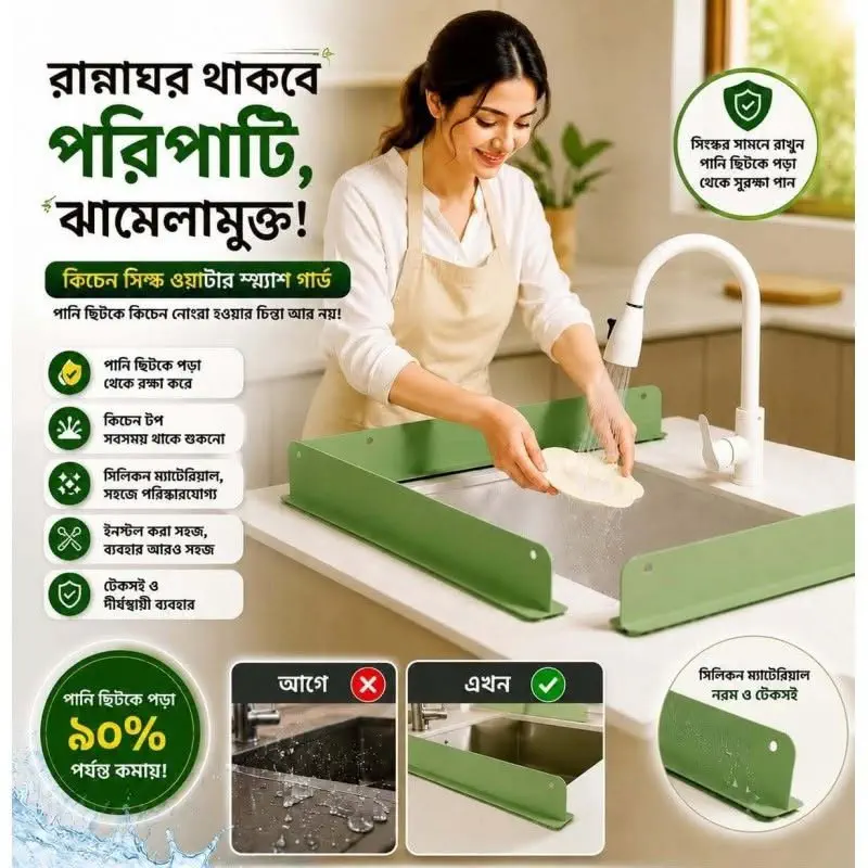 Kitchen Sink Water Guard ( ১ পিস )