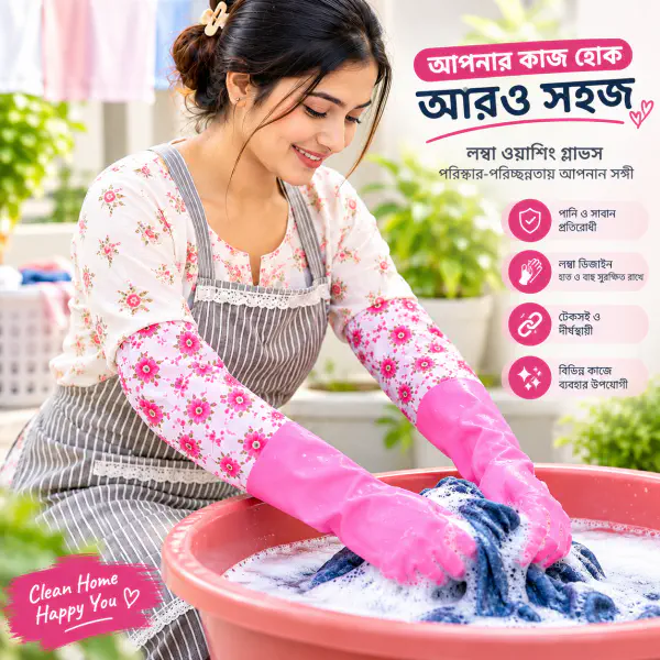 Long Hand Gloves (১ জোড়া ফোম যুক্ত)