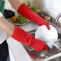 ( ১ জোড়া ২ পিস ) Waterproof Long Hand Gloves | Rubber