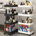4 layer Storage Rack ( Black And White )