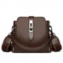 High-quality Messenger Bags For (Kangaroo 3) Women Luxury Crossbody Shoulder Bags Female (Coffee)