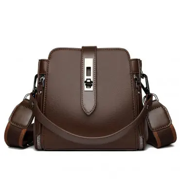 High-quality Messenger Bags For (Kangaroo 3) Women Luxury Crossbody Shoulder Bags Female (Coffee)