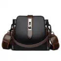 High-quality Messenger Bags For (Kangaroo 3) Women Luxury Crossbody Shoulder Bags Female (Black)