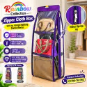 6 Pocket Bag Organizer With Zipper ( Purple )