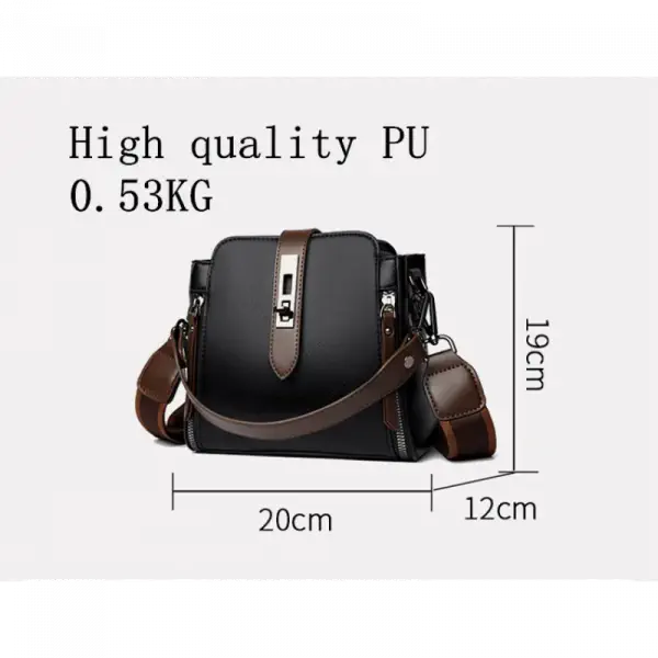 High-quality Messenger Bags For (Kangaroo 3) Women Luxury Crossbody Shoulder Bags Female (Coffee)