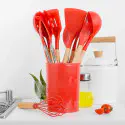 12 Pcs Complete Cooking Tool Set ( Red Colour )
