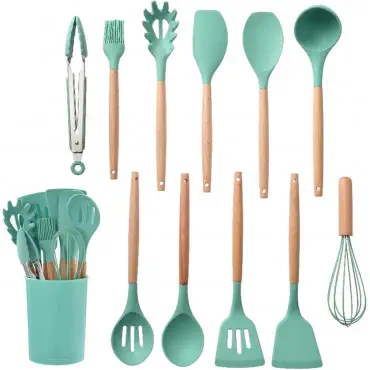 12 Pcs Complete Cooking Tool Set ( Pink Colour )