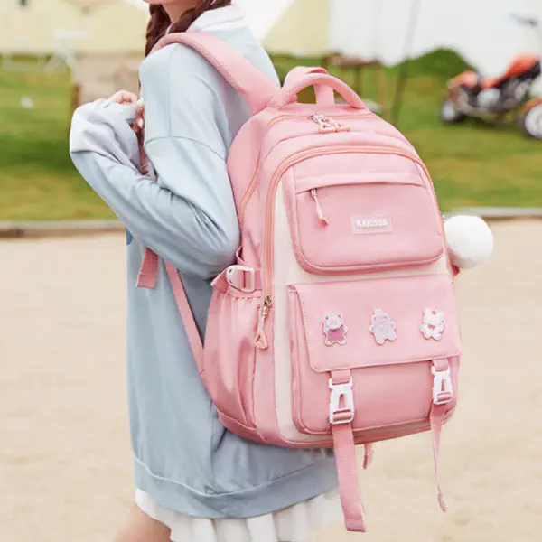 Premium Quality Primary School Book Bag ( Pink )