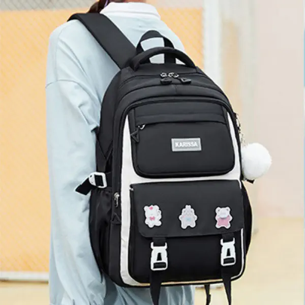 Premium Quality Primary School Book Bag ( Black )