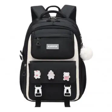 Premium Quality Primary School Book Bag ( Black )