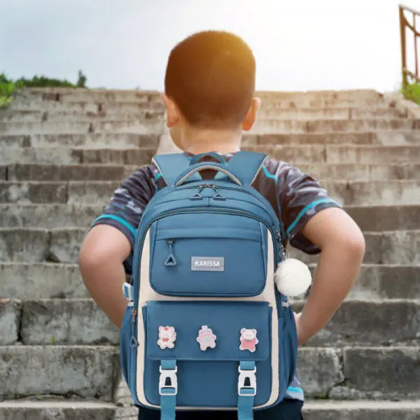 Premium Quality Primary School Book Bag ( Blue )