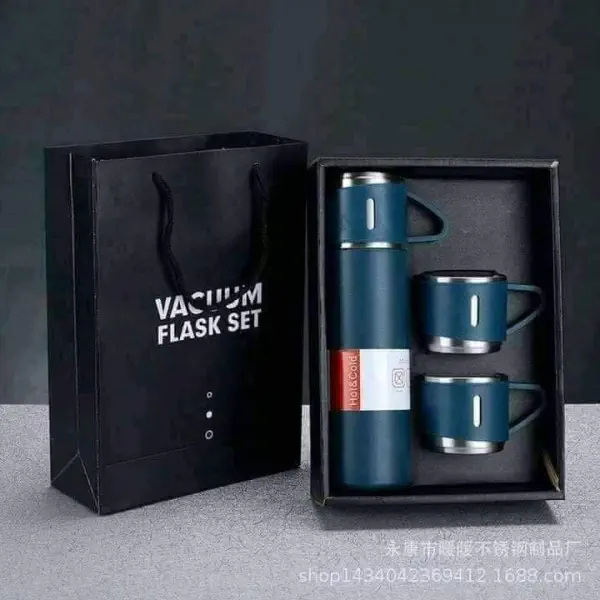 Vacuum Flask Set (Blue)
