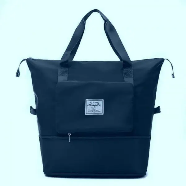 Folding Bag Travel Bags ( Navy Blu ) 