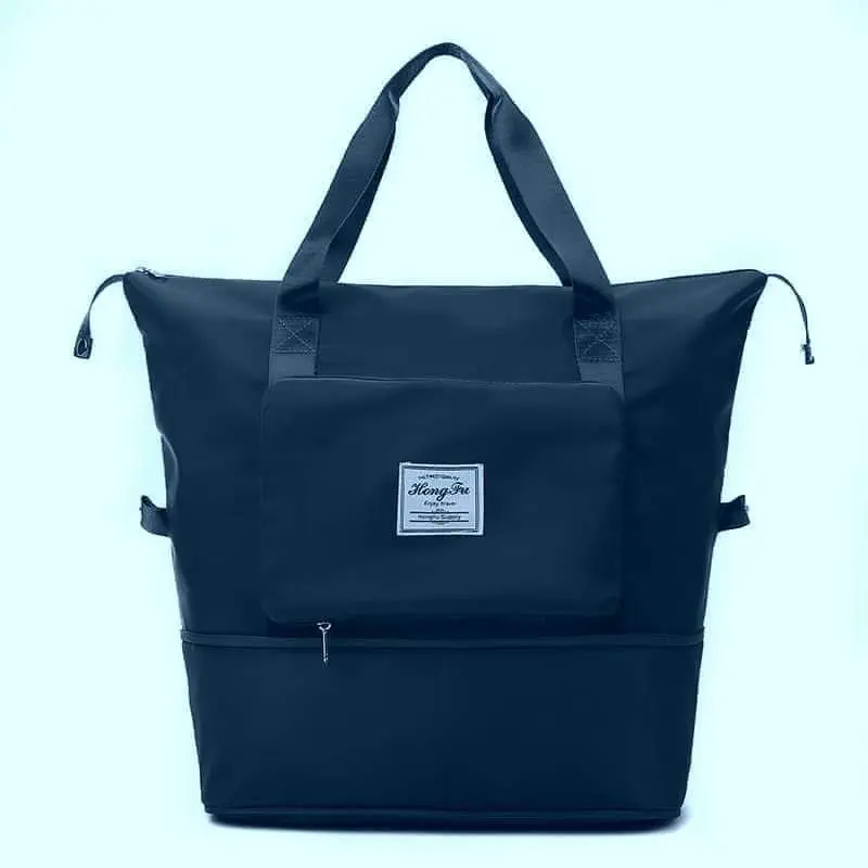 Folding Bag Travel Bags ( Navy Blu ) 
