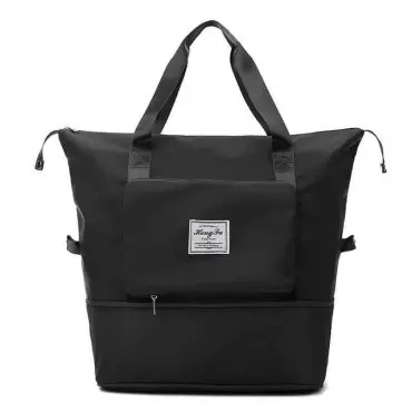 Folding Bag Travel Bags ( Black ) 