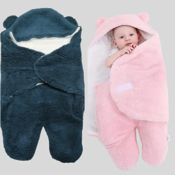 Baby Blanket (1 piece Black + 1 piece Misty)