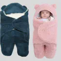 Baby Blanket (1 piece Pink + 1 piece black)