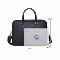 High Capacity Men's Shoulder Office  Bag (১২"/১৬") কালো কালার।