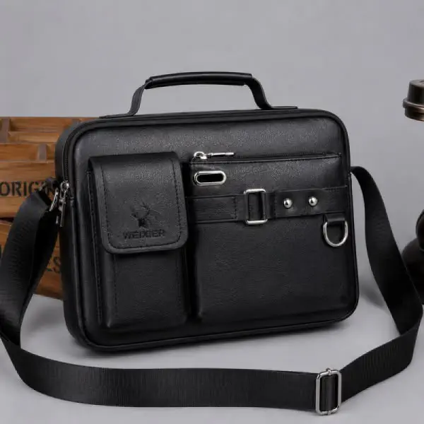 (১২"/১৬") কালো কালার Men's Shoulder Bag