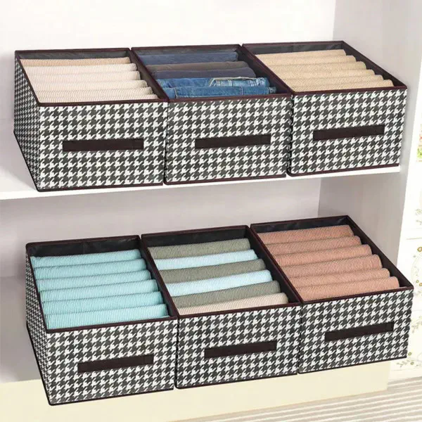 ( ৬ পিচ ) New Printed Cloth Storage Box 